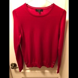 Ann Taylor long sleeve red shirt; MP Medium Petite